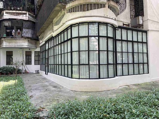 Puertas francesas de alta seguridad de aluminio en polvo recubiertas con bisagras