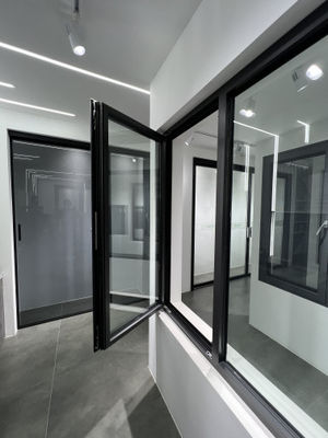 Ventanas de aluminio con ventanas suspendidas con aberturas de 90/180 grados